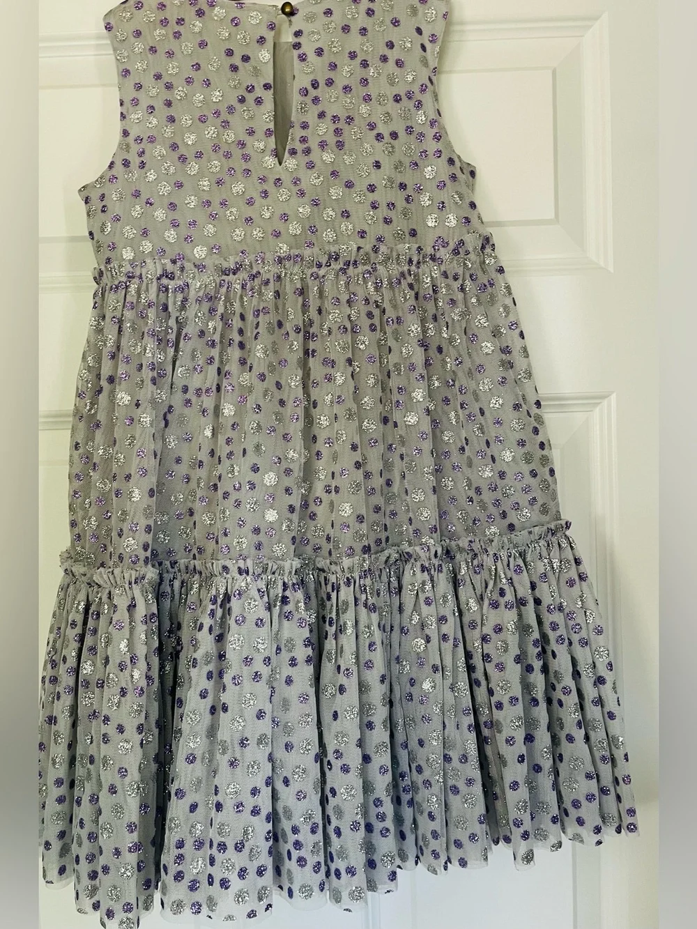 NWT Crewcuts glitter sparkle polka dot dress - 7